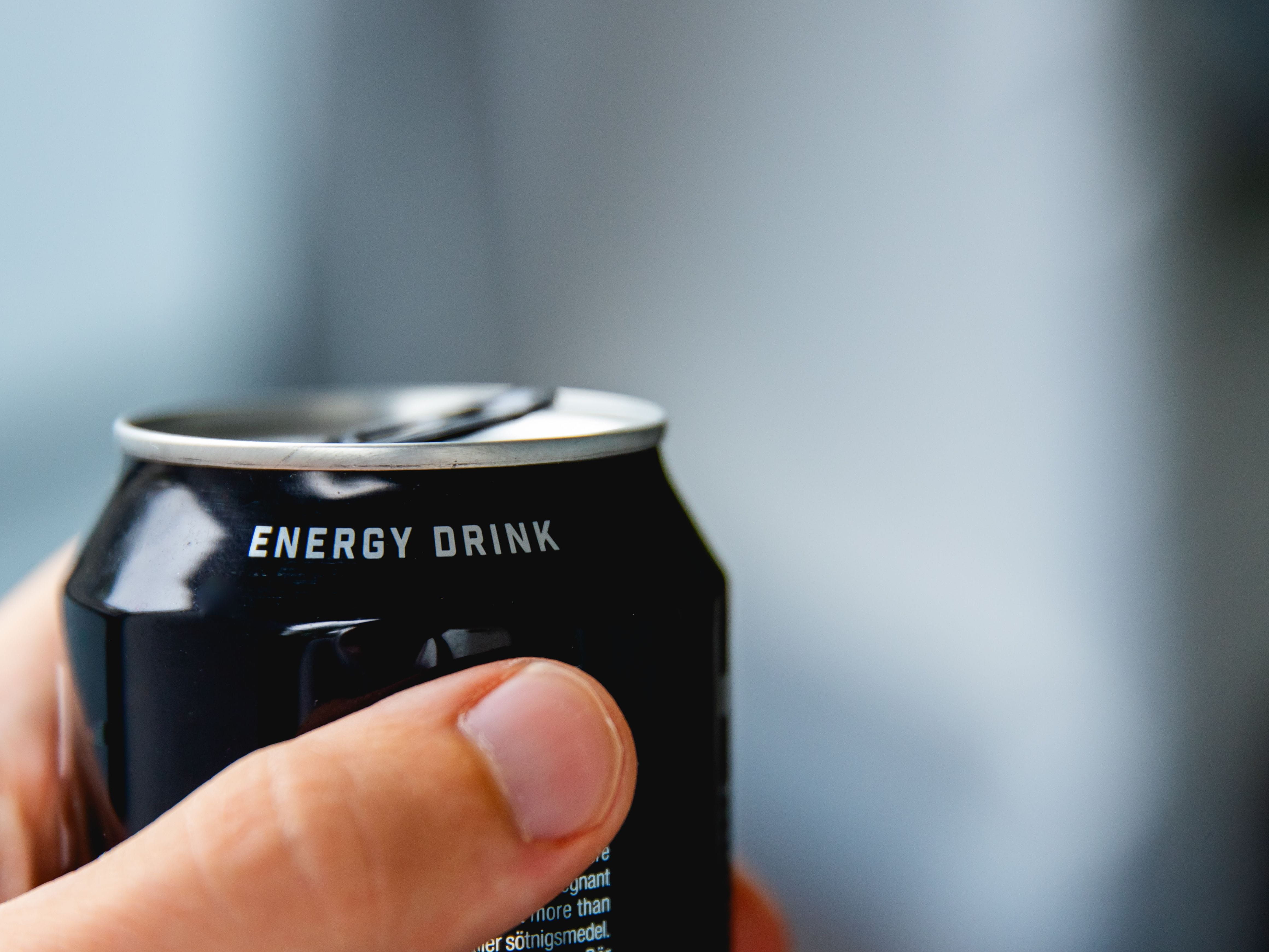 unlabeled energy drink