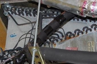 air conditioner blackened copper coils