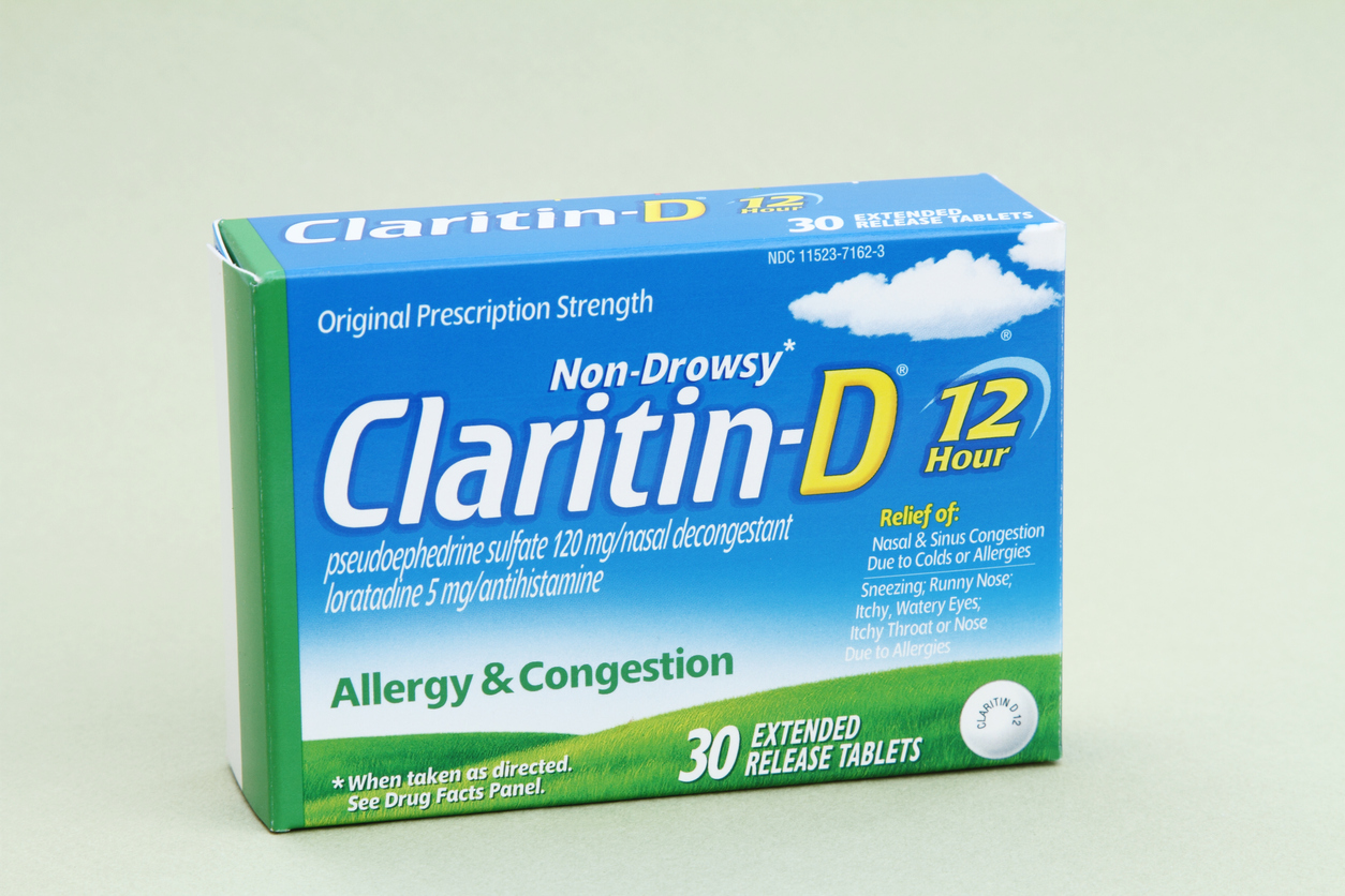 a box of Claritin-D