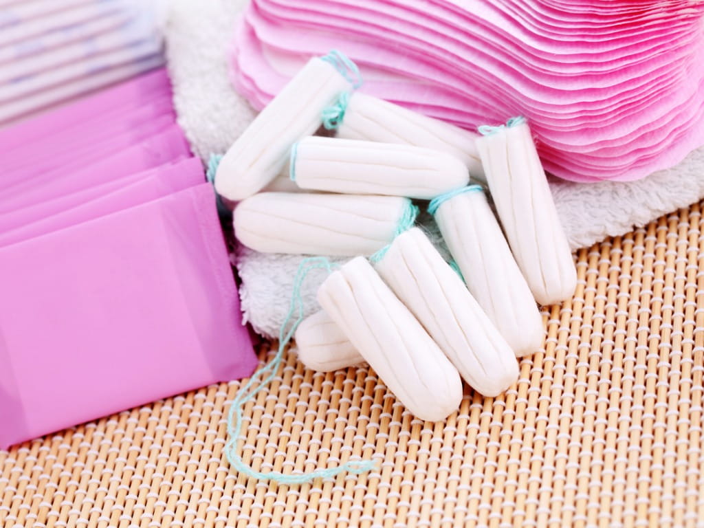 tampon and sanitary pads